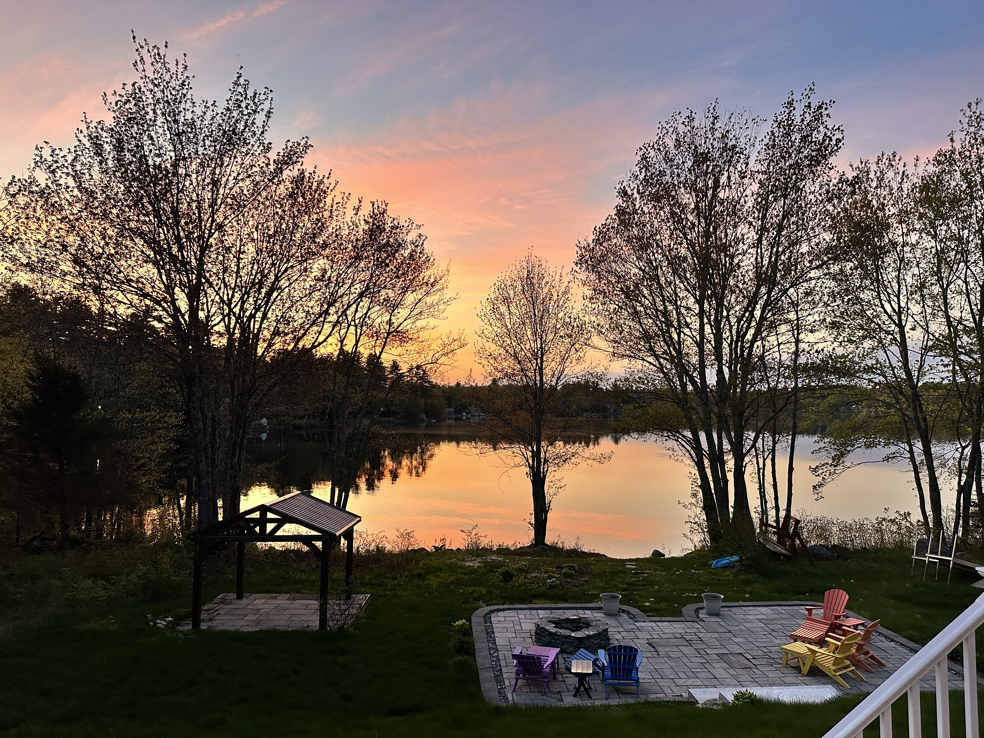 Sunset at Harmony House — Harmony House, Harvey Lake NH